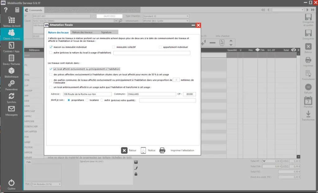 Logiciel de gestion pour les artisans avec Mobil outils